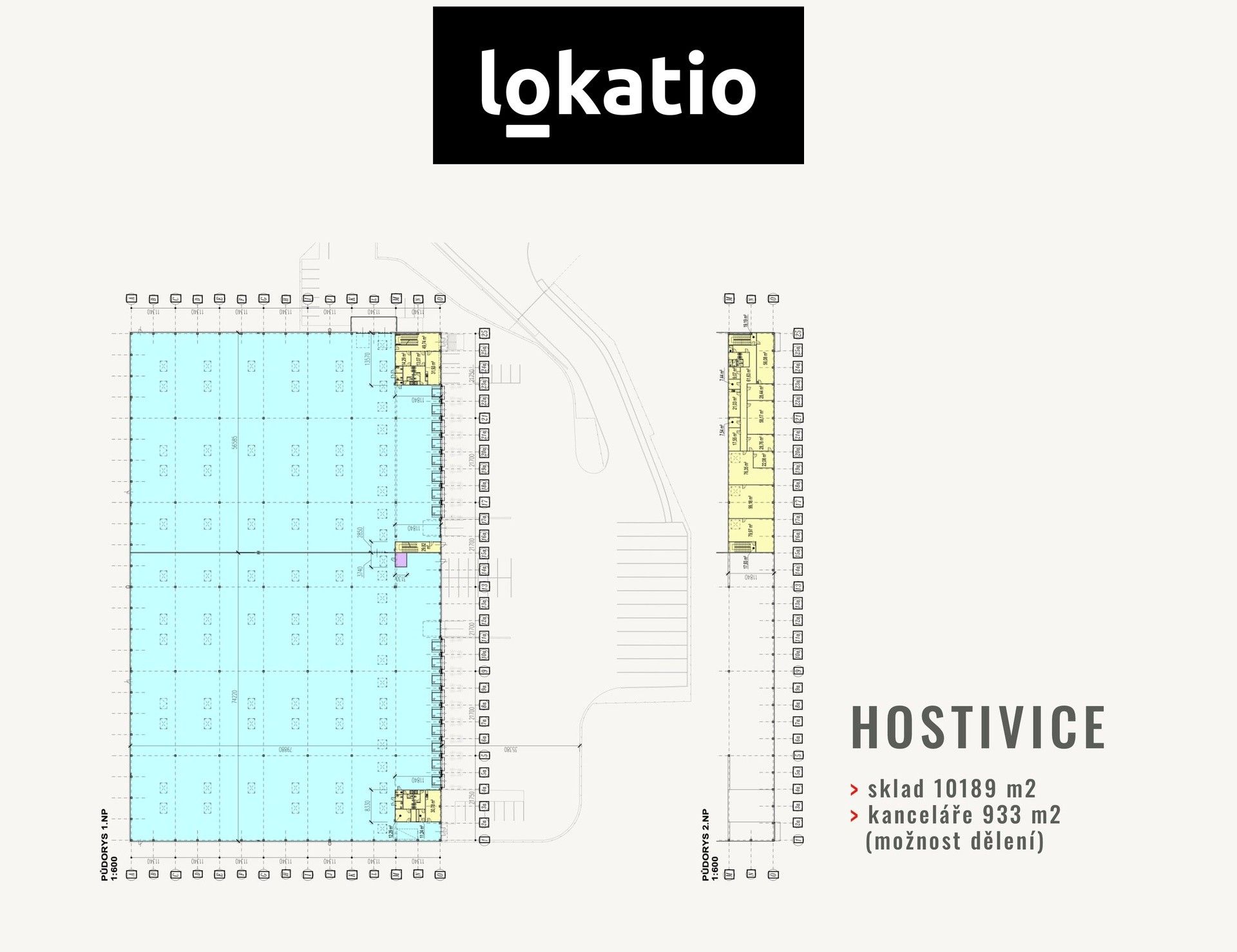 Pronájem sklad - 17. listopadu, Hostivice, 4 382 m²