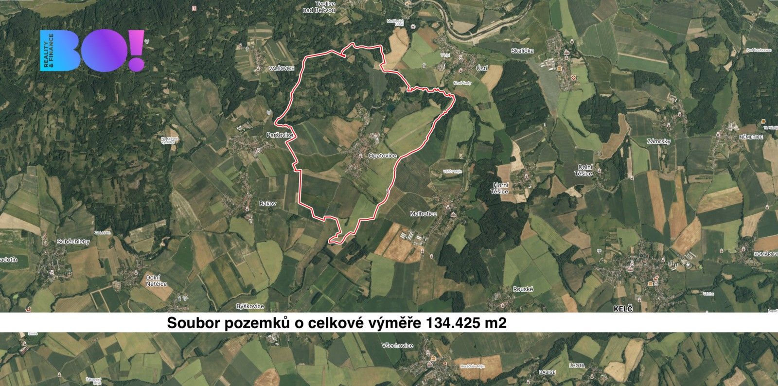 Zemědělské pozemky, Opatovice, 134 425 m²