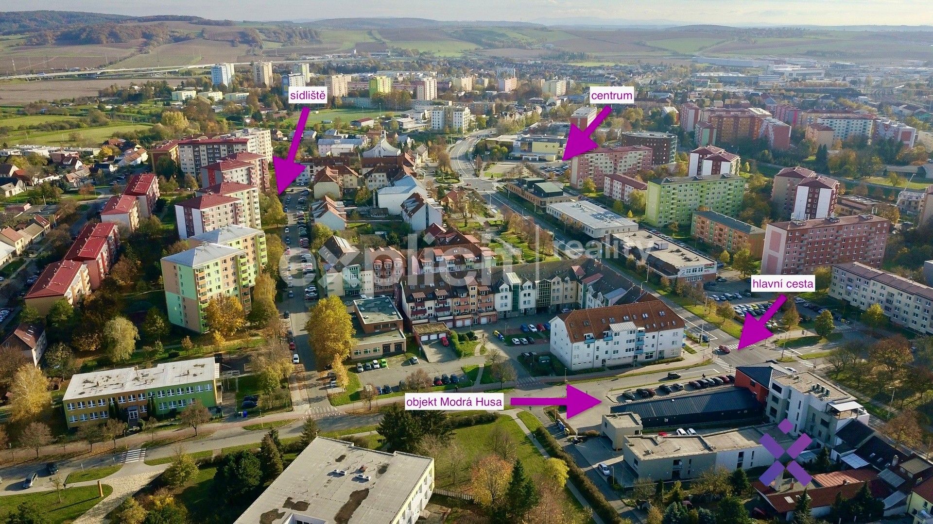 Pronájem kancelář - Jana Žižky, Otrokovice, 61 m²