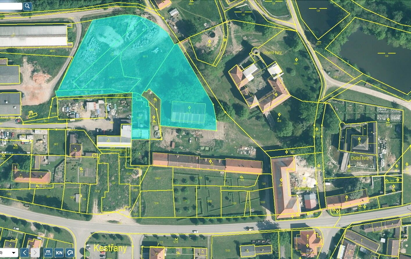 Komerční pozemky, Kestřany, 7 m²