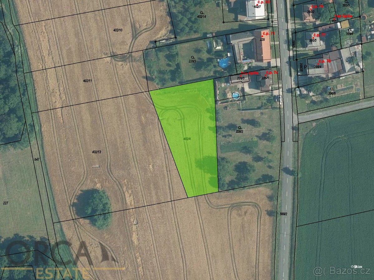 Zemědělské pozemky, Bystřice pod Hostýnem, 768 61, 2 416 m²