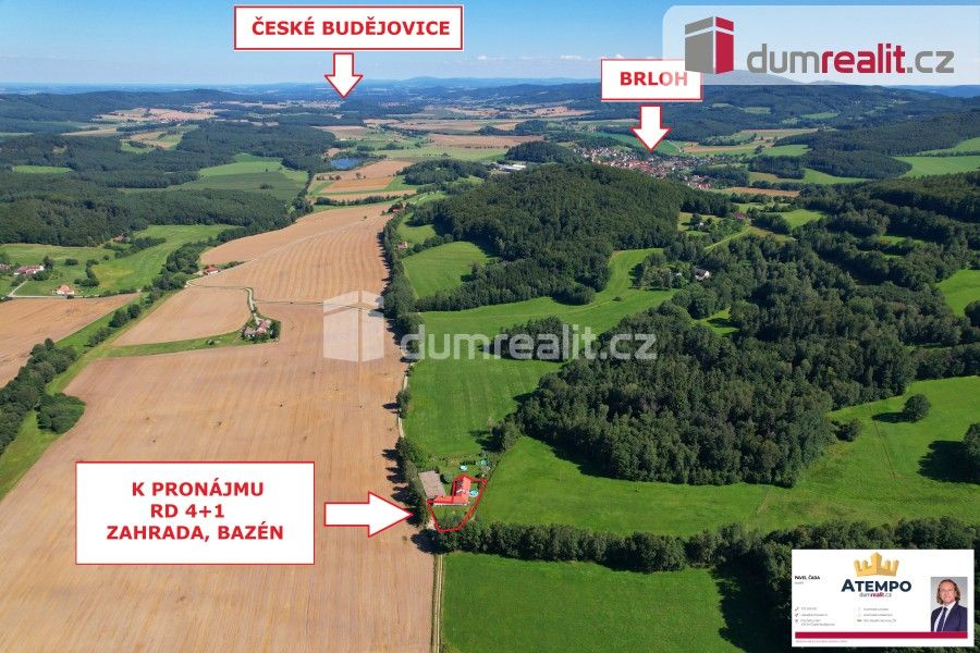 Pronájem rodinný dům - Brloh, 171 m²