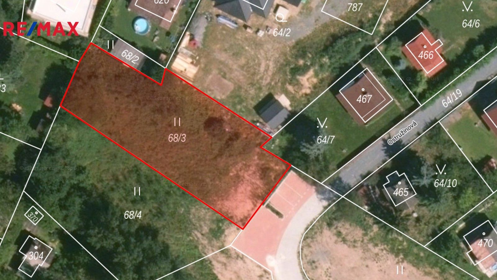 Pozemky pro bydlení, Ostružinová, Černolice, 808 m²