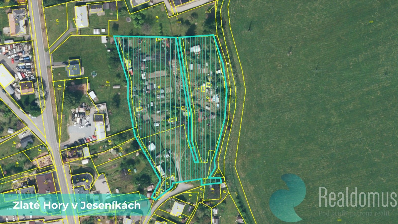 Zahrady, , Zlaté Hory, 592 m²