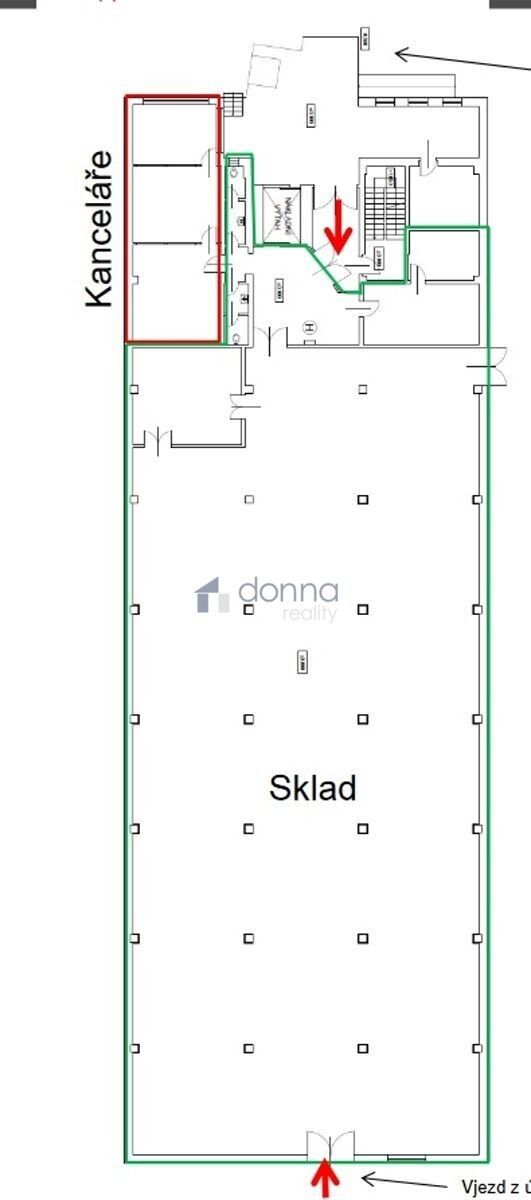 Pronájem sklad - Ve žlíbku, Praha, 926 m²