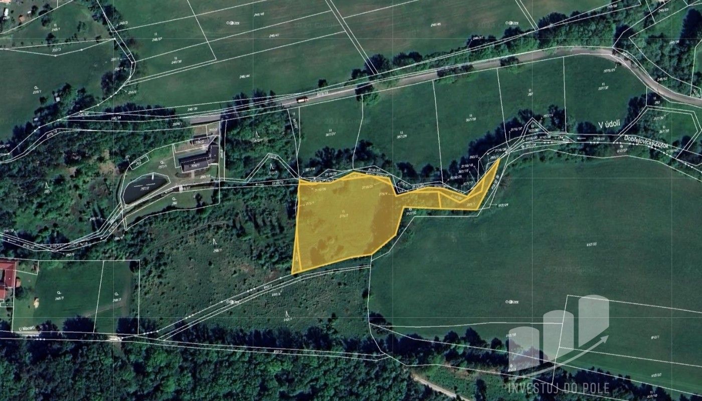 Prodej louka - Dobřejovice, Hosín, 4 967 m²