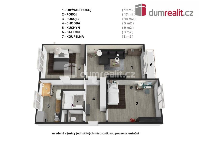 Prodej byt 3+1 - Přistoupimská, Praha, 70 m²