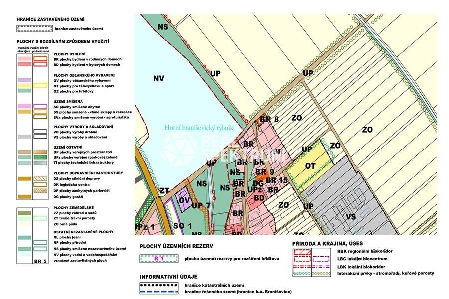 Prodej zemědělský pozemek - Branišovice, 6 506 m²