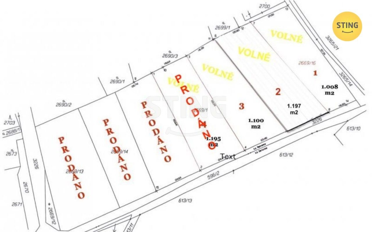 Pozemky pro bydlení, Radvanice, Ostrava, 1 100 m²