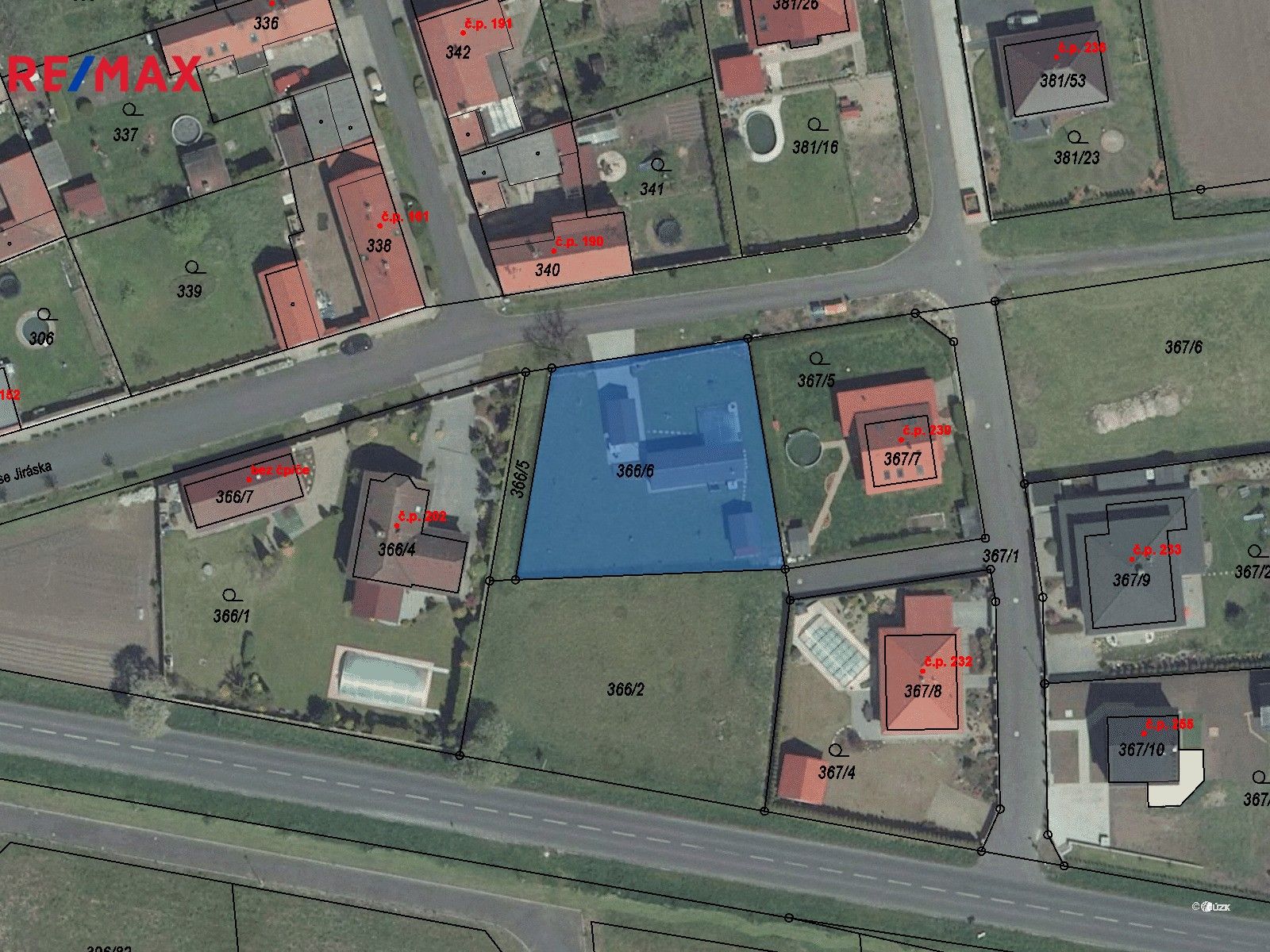 Pozemky pro bydlení, Aloise Jiráska, Slavětín, 832 m²