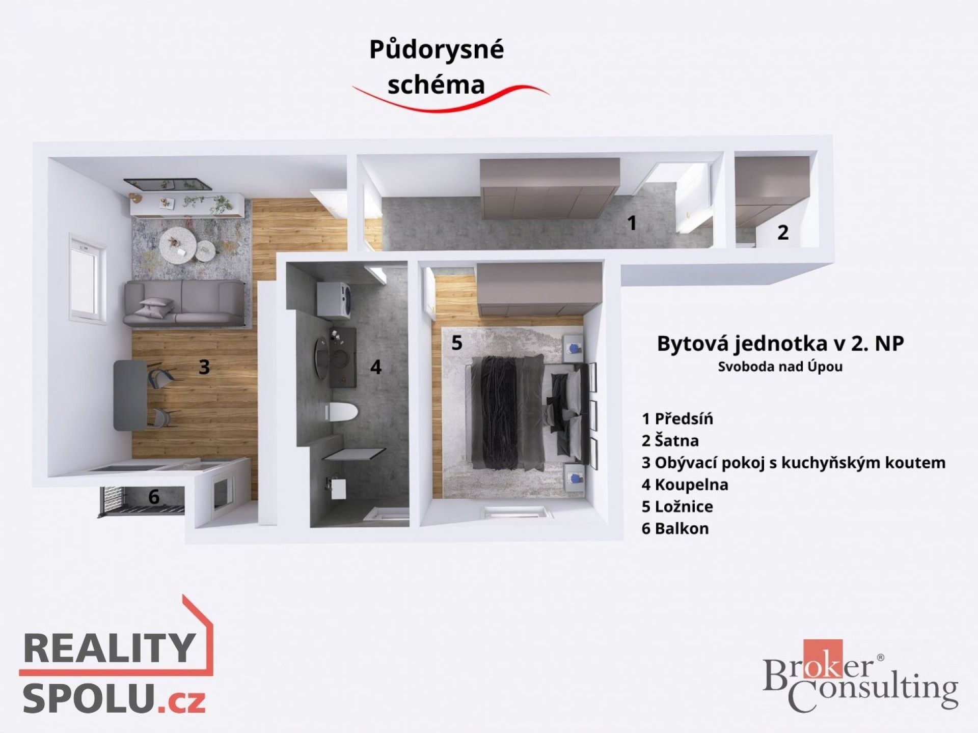 Prodej byt 2+kk - Maršovská,Svoboda nad Úpou, 55 m²