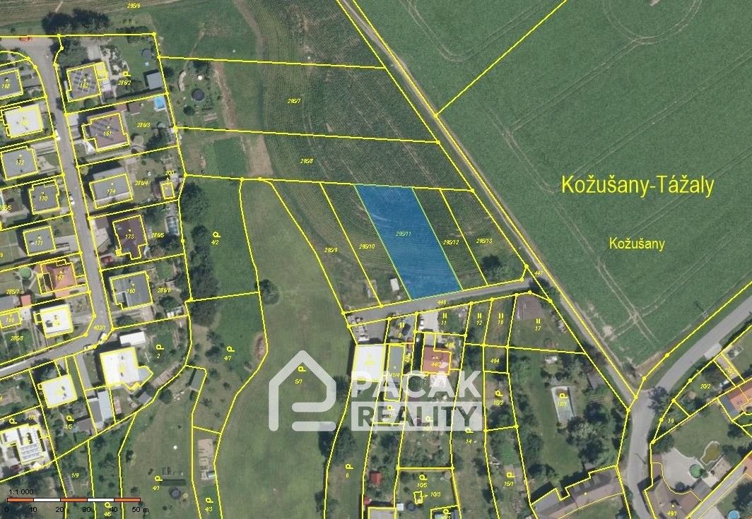 Prodej pozemek pro bydlení - Kožušany, Kožušany-Tážaly, 870 m²