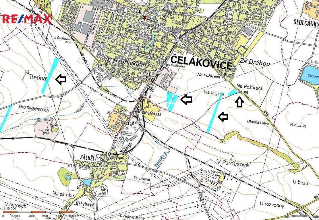 Prodej komerční pozemek - Čelákovice, 77 348 m²