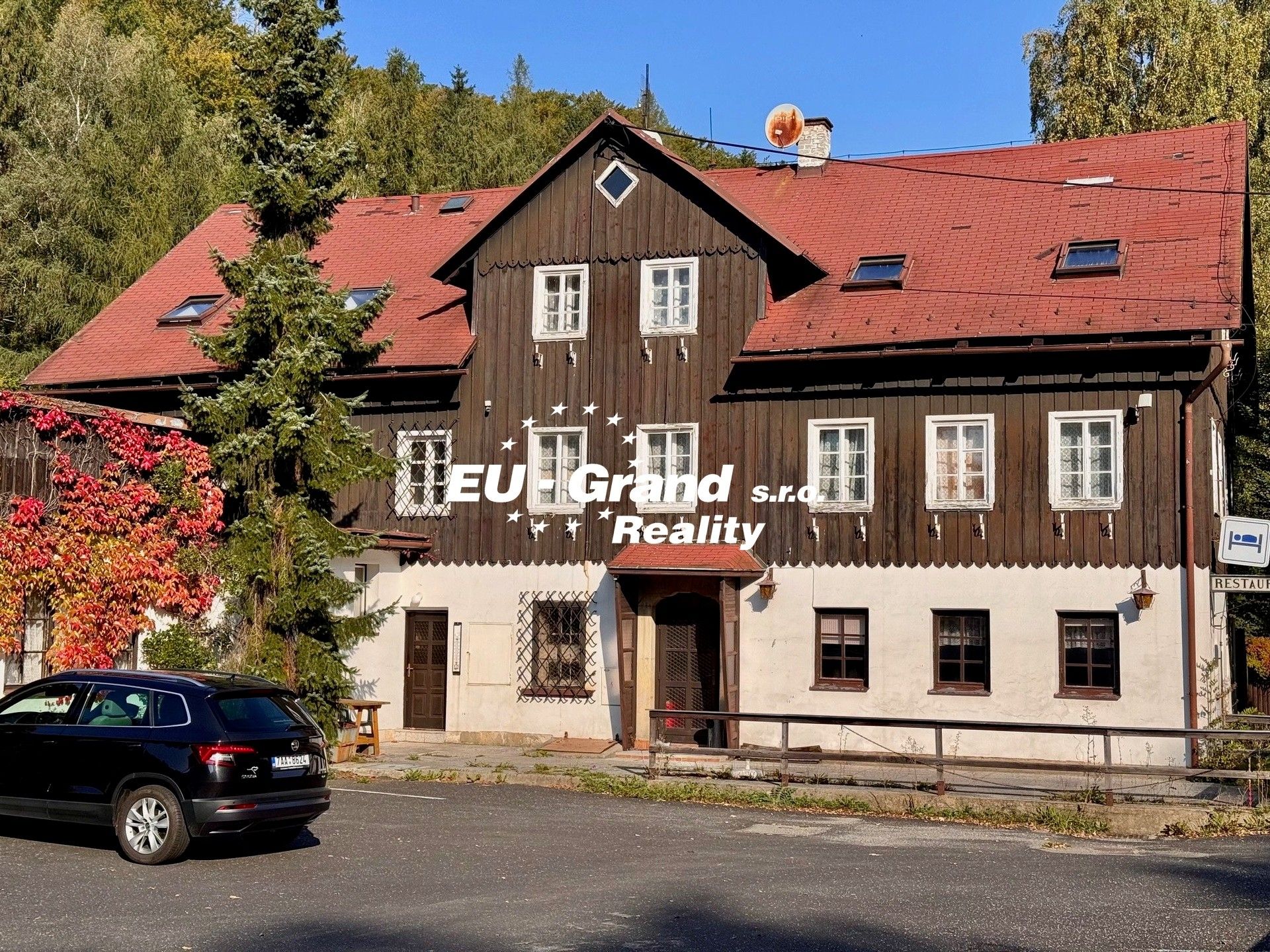Restaurace, Rozhled, Jiřetín pod Jedlovou, 850 m²