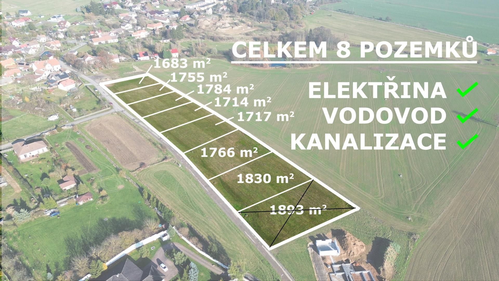 Pozemky pro bydlení, Vysoká u Příbramě, 1 683 m²