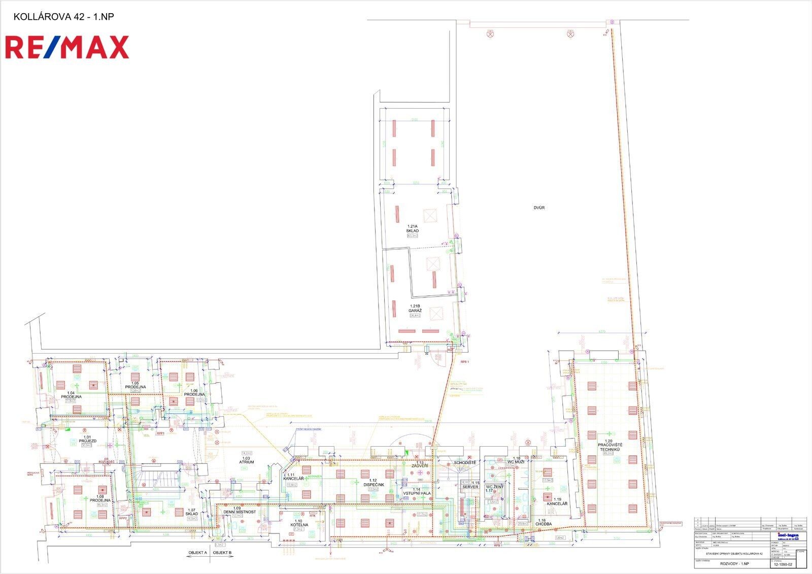 Kanceláře, Kollárova, Plzeň, 818 m²