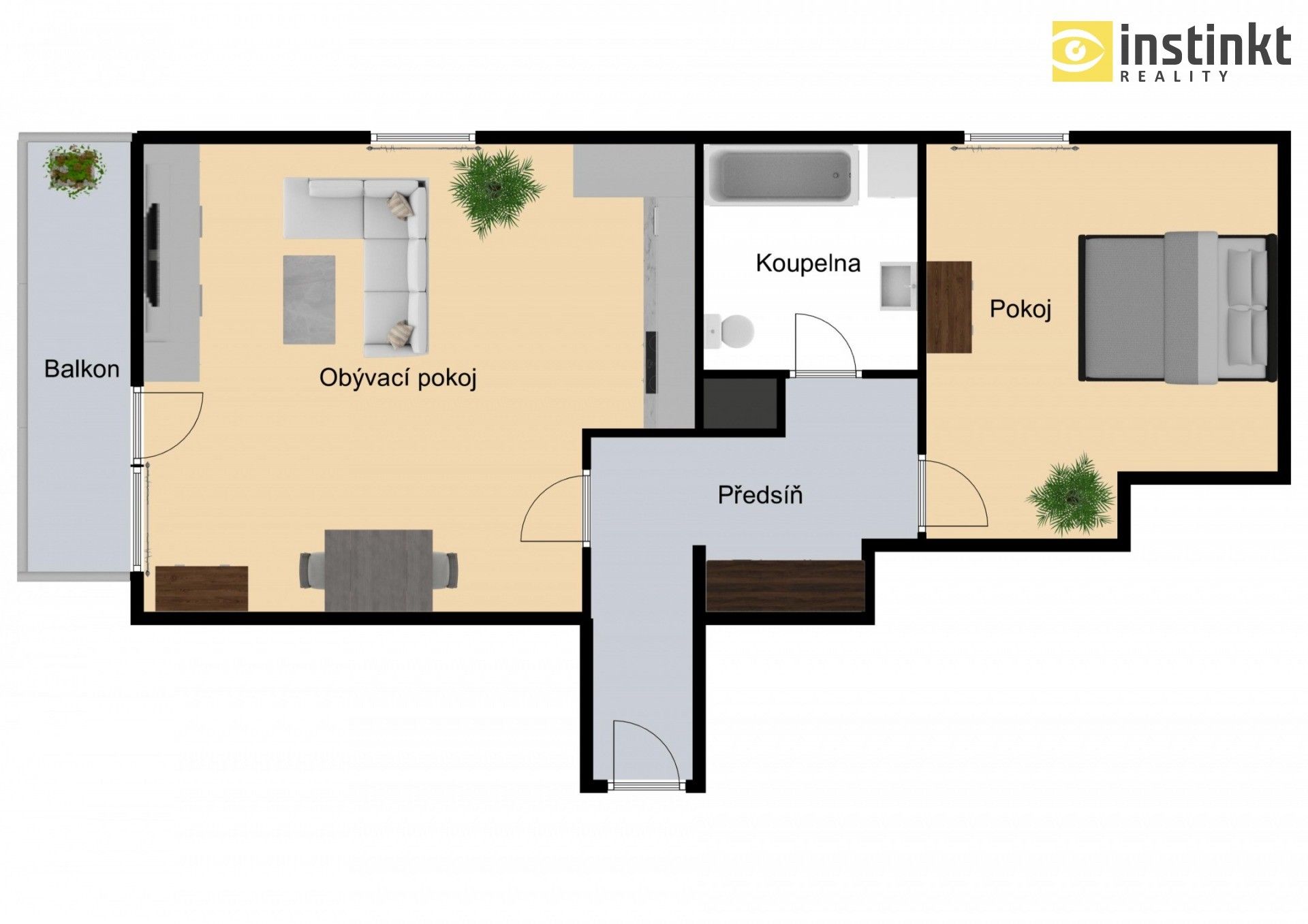 Pronájem byt 2+kk - Mezilehlá, Praha, 65 m²