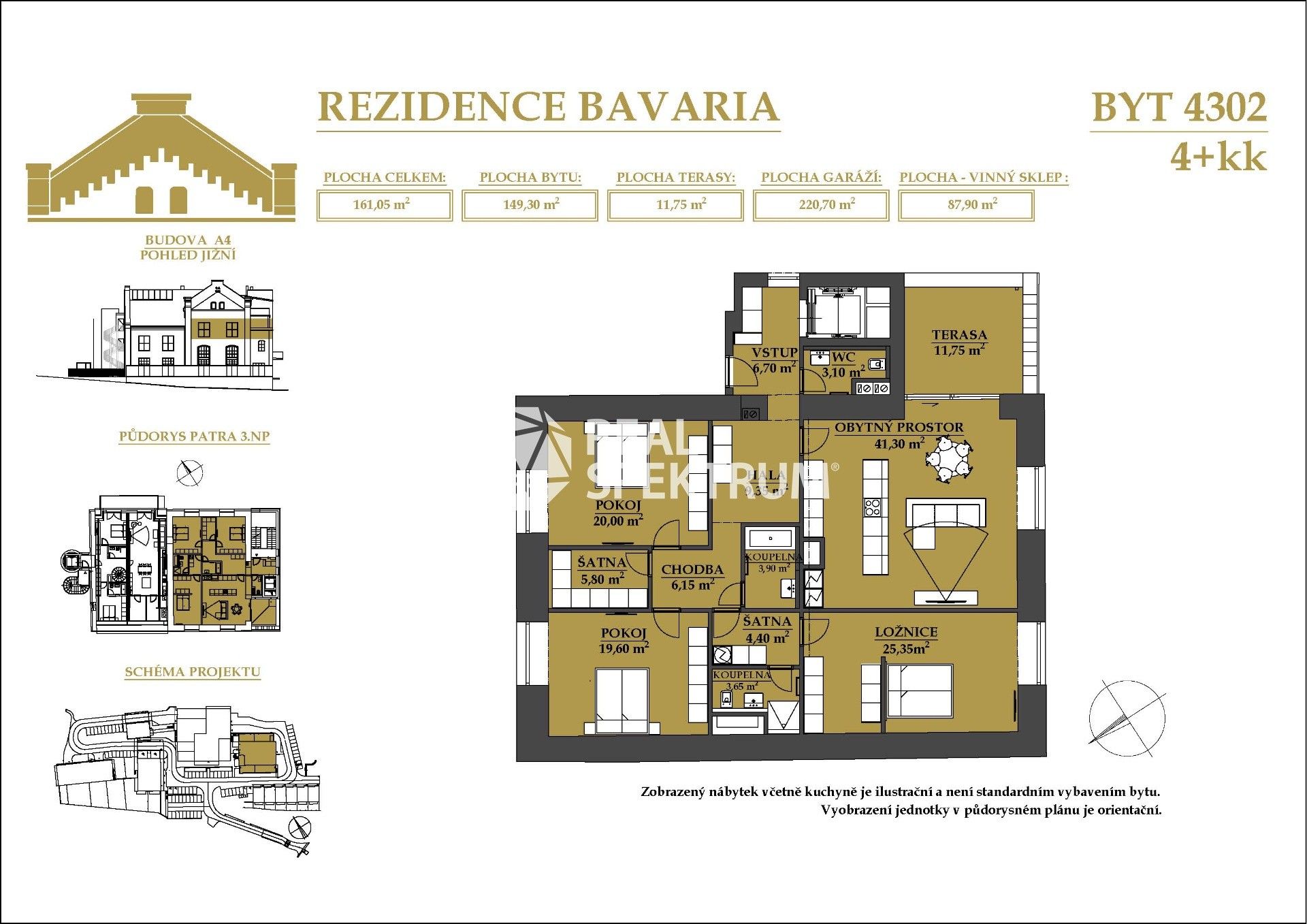 Prodej byt 4+kk - Jehnice, Brno, 155 m²