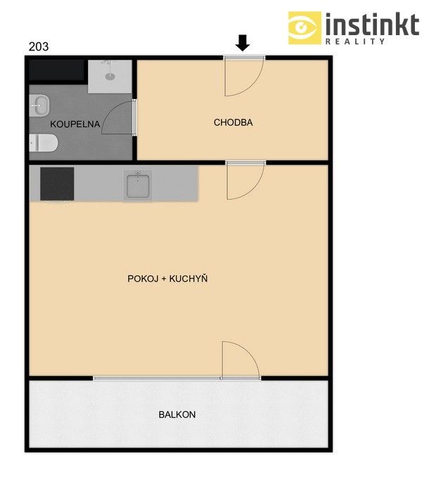 Pronájem byt 1+kk - Studentská, Plzeň, 45 m²