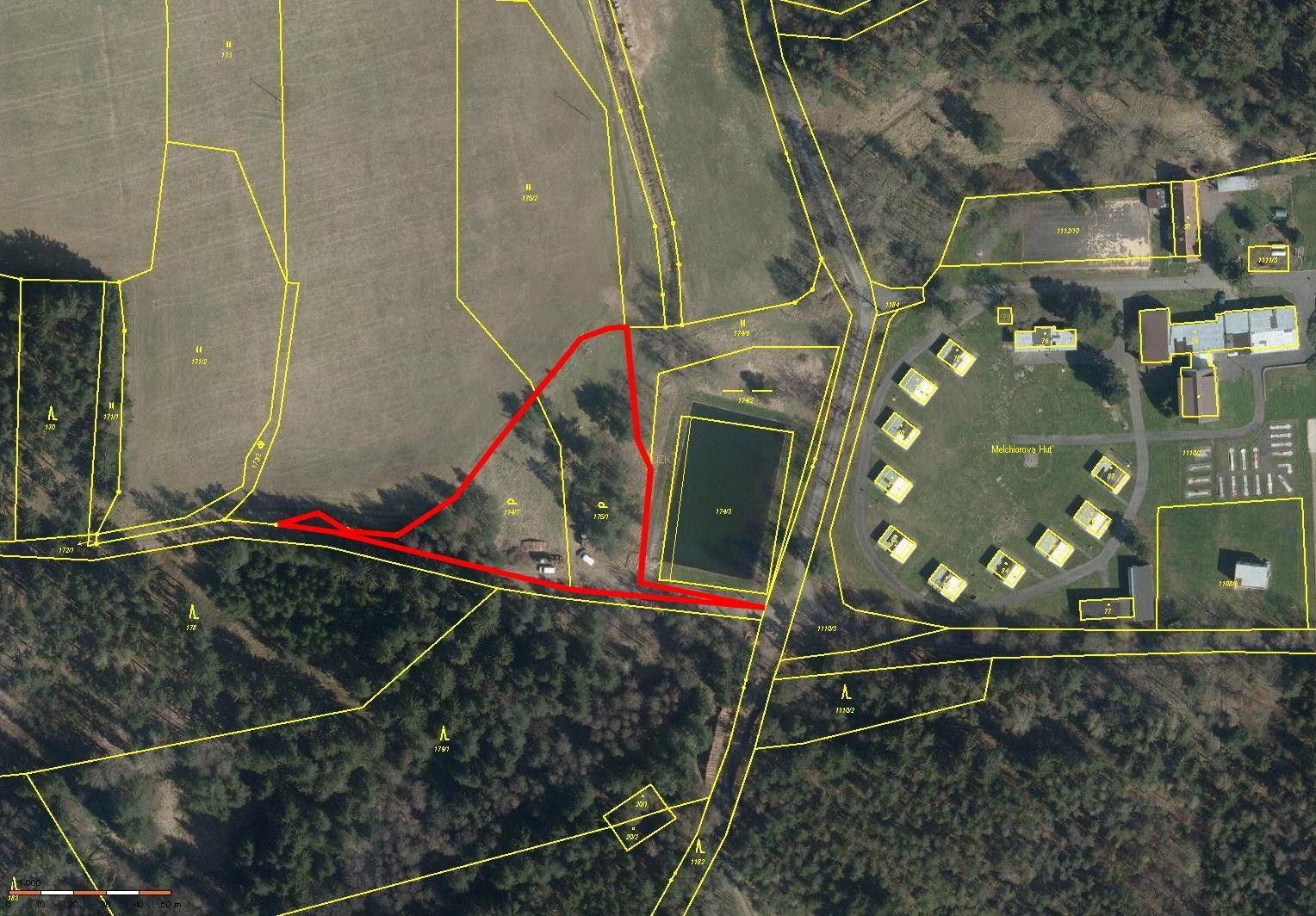 Zahrady, Číhaná, Úněšov, 3 645 m²