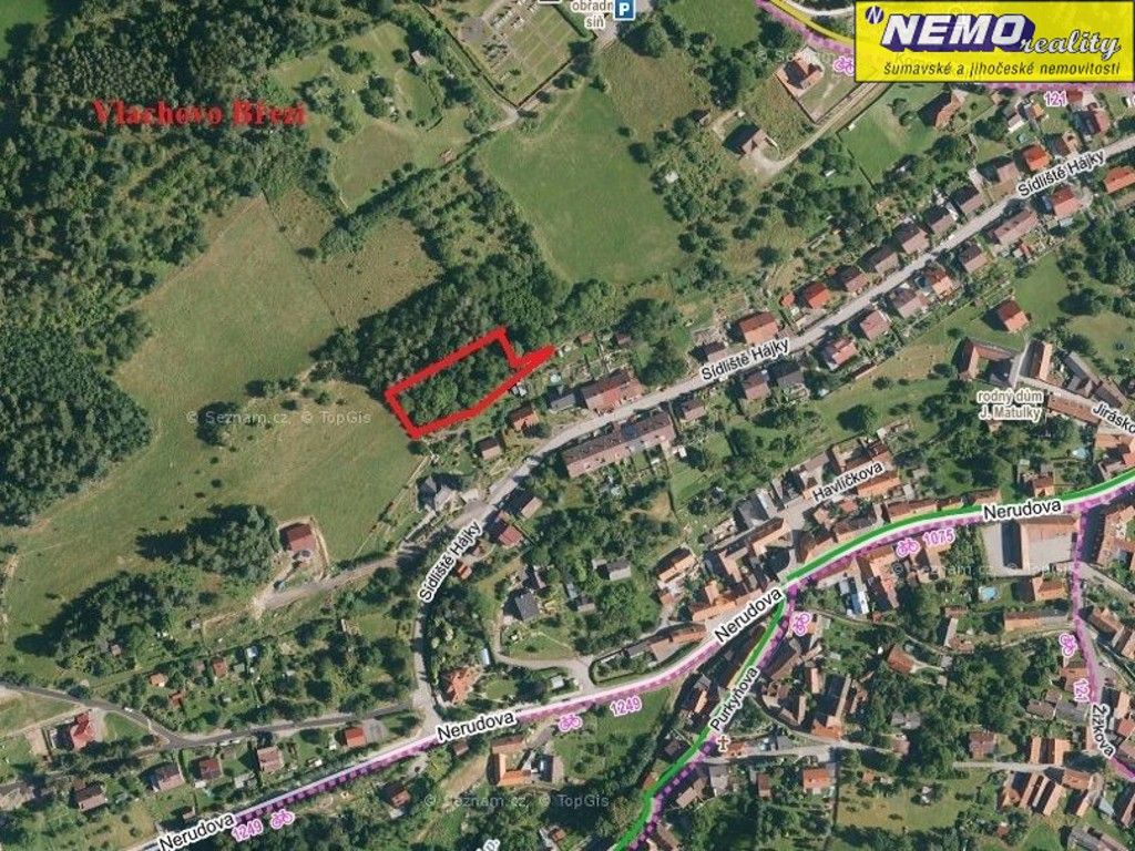 Prodej pozemek - Vlachovo Březí, 1 999 m²