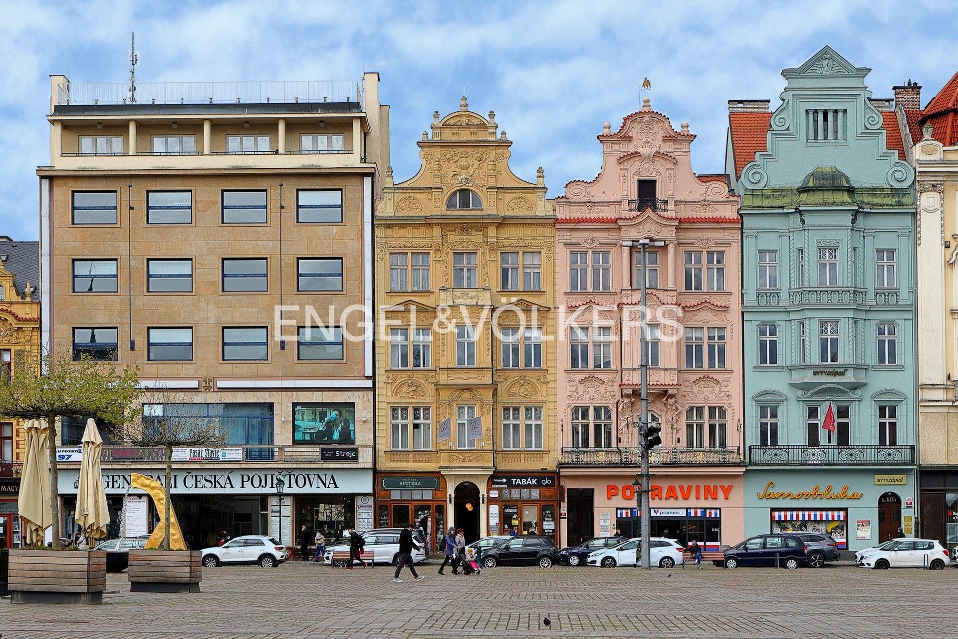 Kanceláře, náměstí Republiky, Plzeň, 170 m²