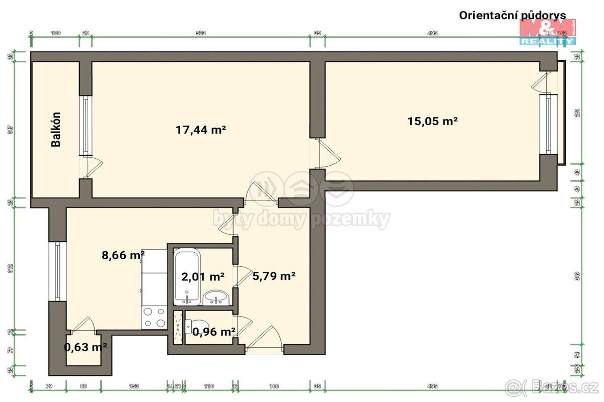 2+1, Praha, 160 00, 51 m²