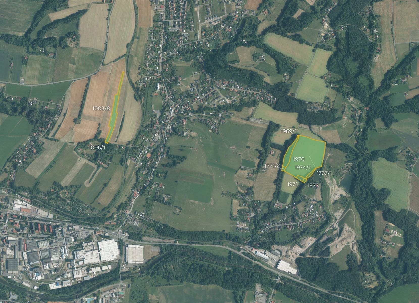 Zemědělské pozemky, Krhová