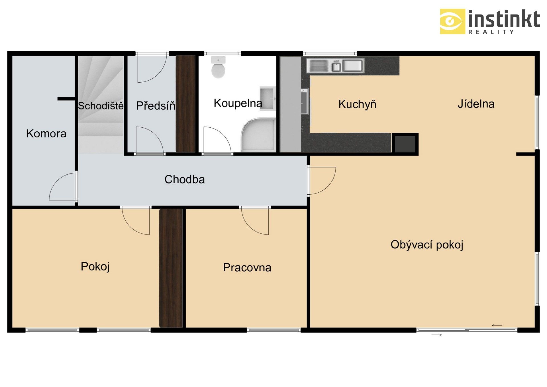 Pronájem rodinný dům - Kaštanová, Čestlice, 160 m²