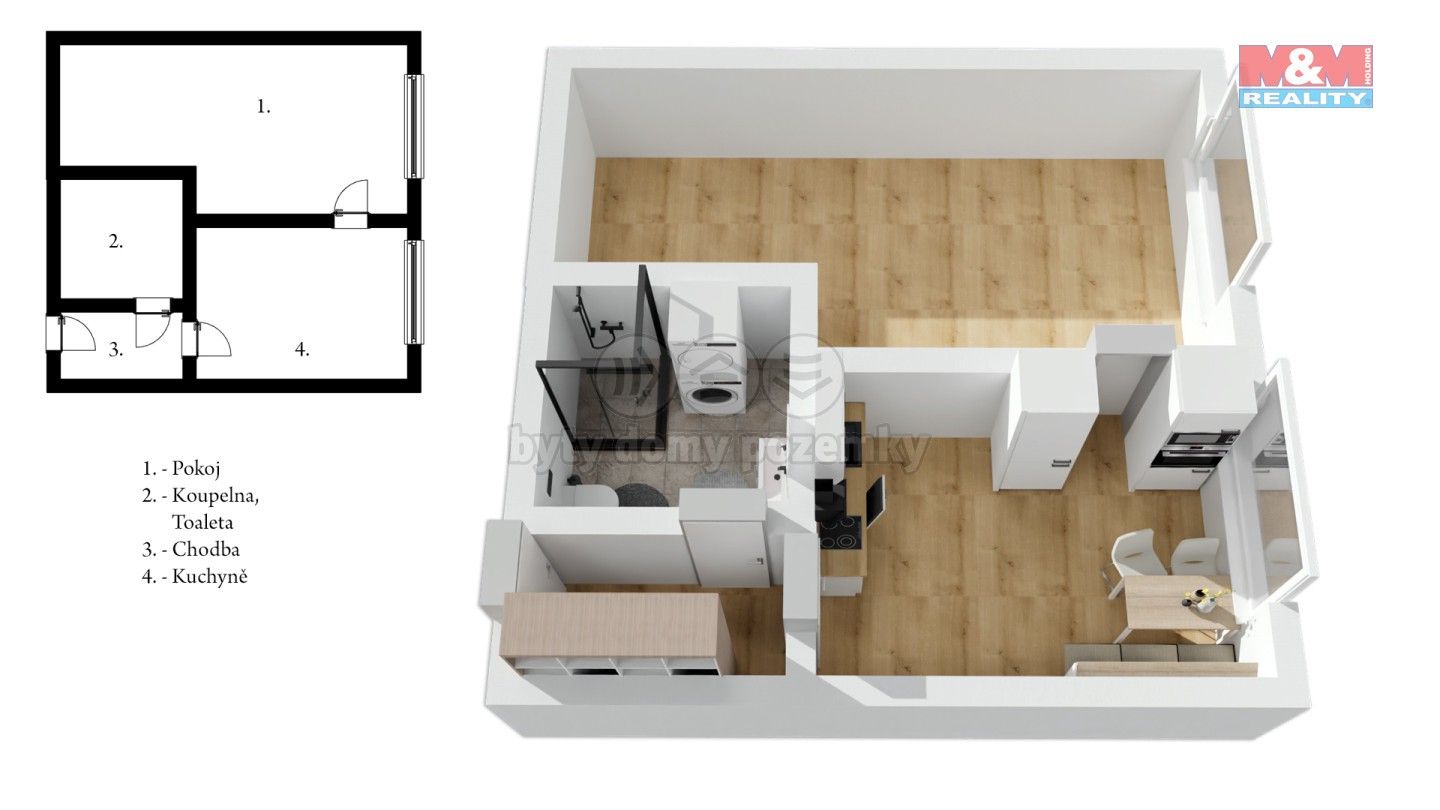 Pronájem byt 1+1 - Tatranská, Liberec, 31 m²