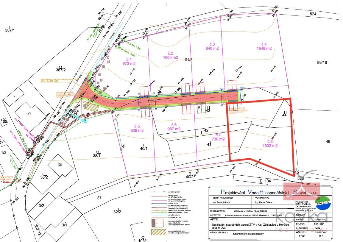 Pozemky pro bydlení, Herálec, 1 532 m²