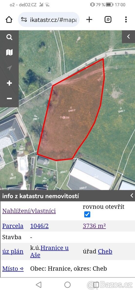 Prodej pozemek pro bydlení - Hranice u Aše, 351 24, 3 736 m²