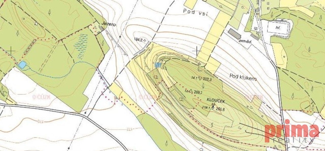 Prodej zahrada - Předonín, Bechlín, 625 m²