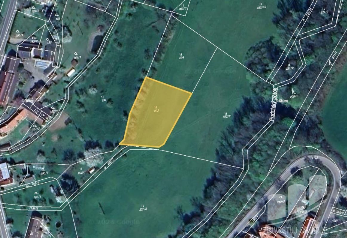 Prodej zemědělský pozemek - Kostelec u Heřmanova Městce, 1 281 m²