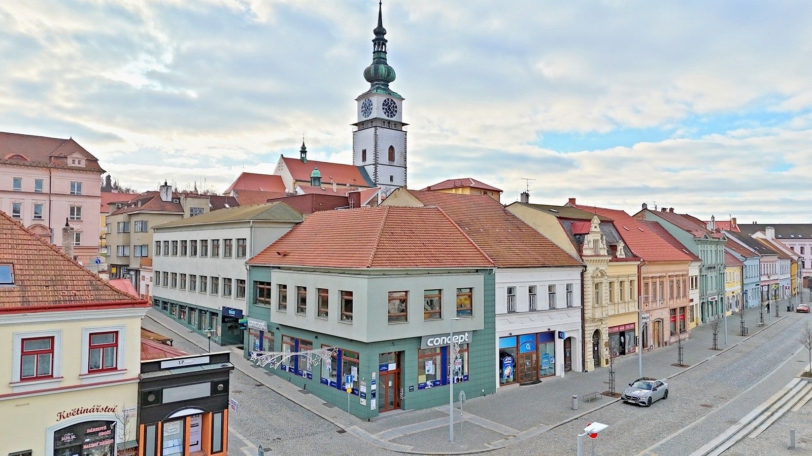 Obchodní prostory, Karlovo nám., Třebíč, 183 m²