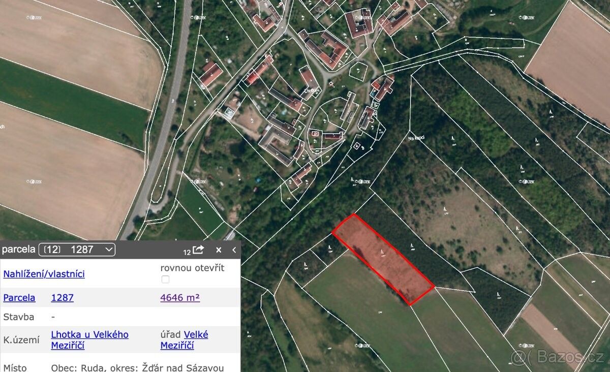 Prodej les - Žďár nad Sázavou, 591 01, 18 000 m²