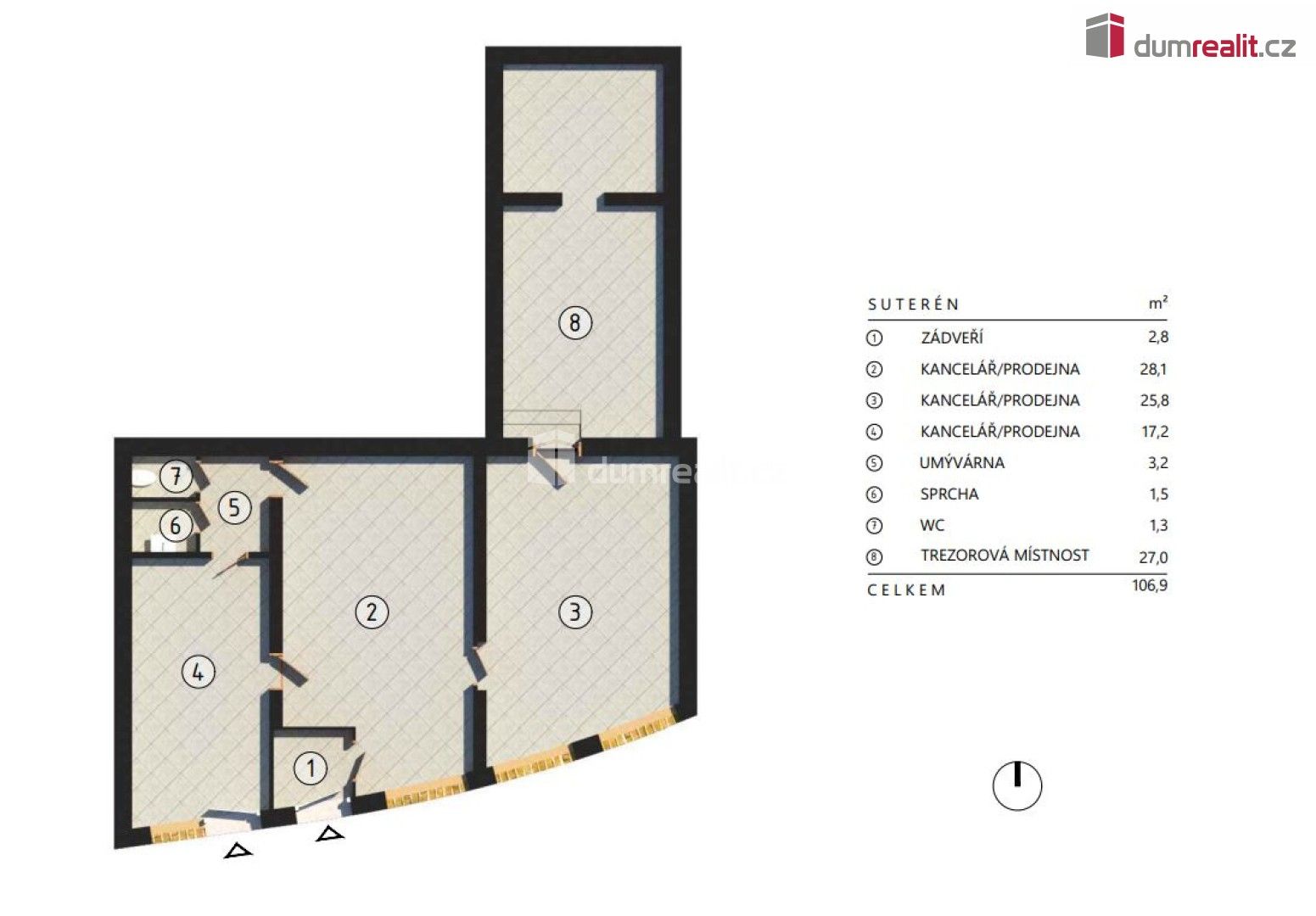Obchodní prostory, Viničná, Mladá Boleslav, 107 m²