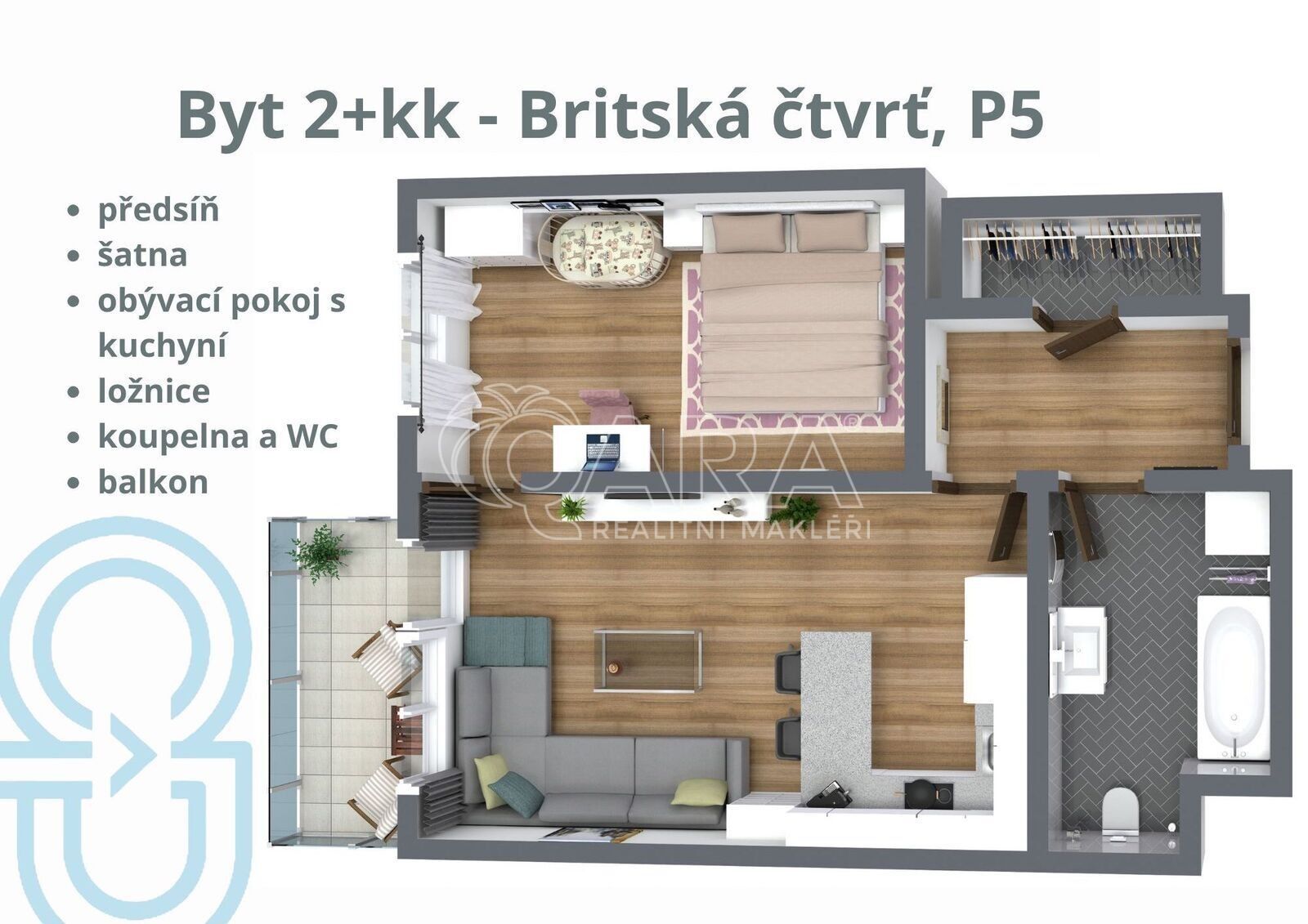 Prodej byt 2+kk - Klementova, Praha, 55 m²