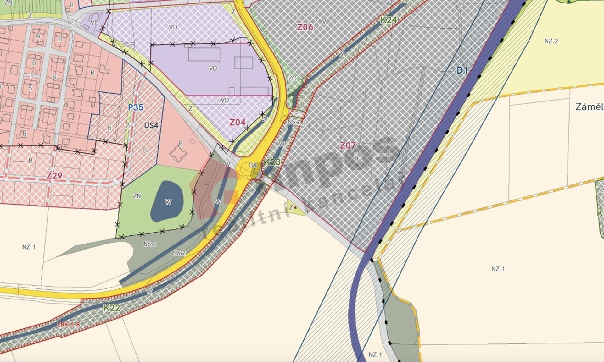 Prodej komerční pozemek - náměstí Míru, Poběžovice, 42 341 m²