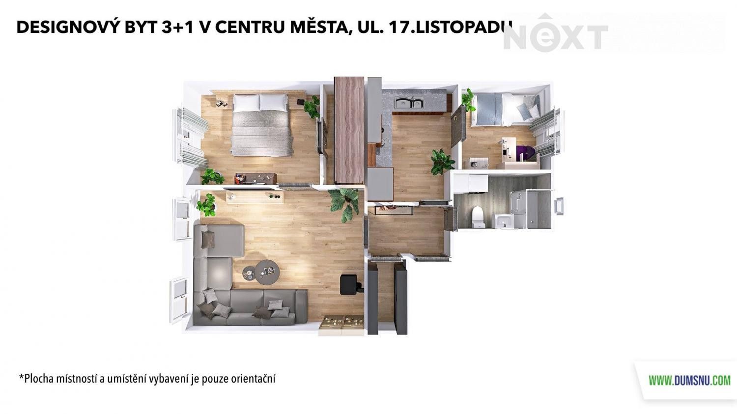 Prodej byt 3+1 - 17. listopadu, Šumperk, 64 m²