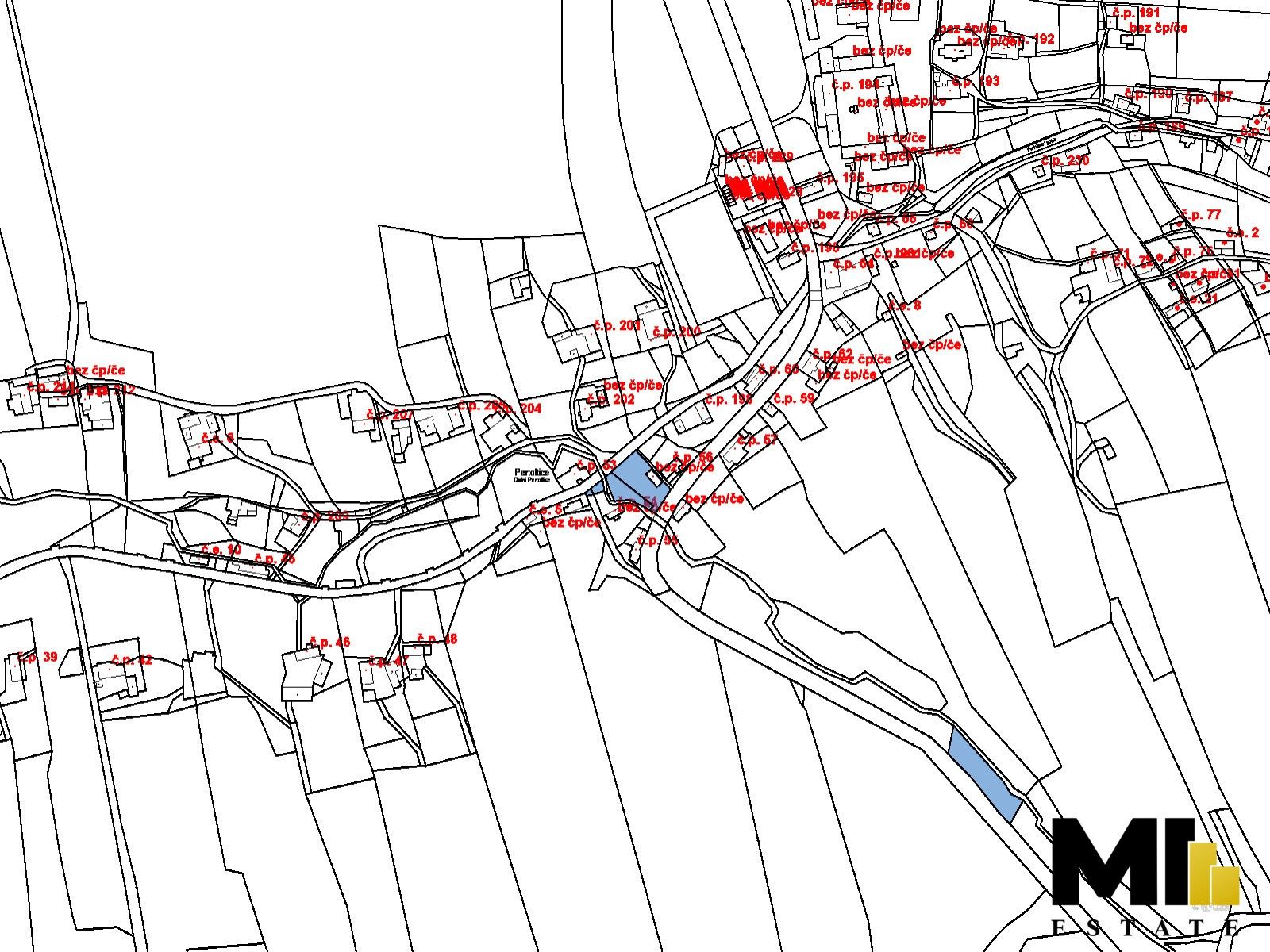 Pozemky pro bydlení, Pertoltice, 3 841 m²