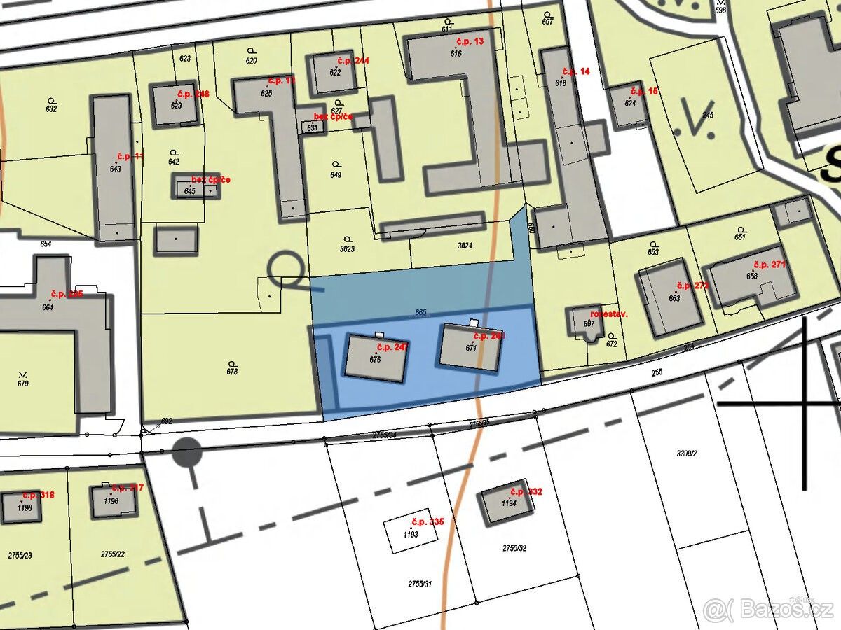 Prodej zahrada - Paseka u Šternberka, 783 97, 2 278 m²