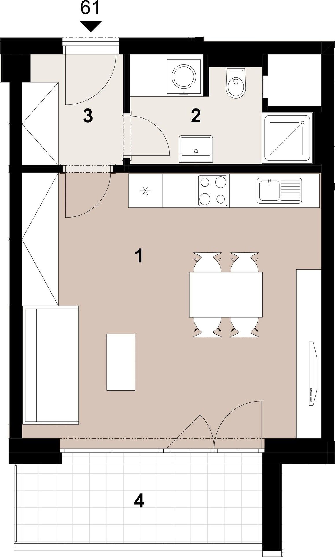 Prodej byt 1+kk - Štichova, Praha, 34 m²