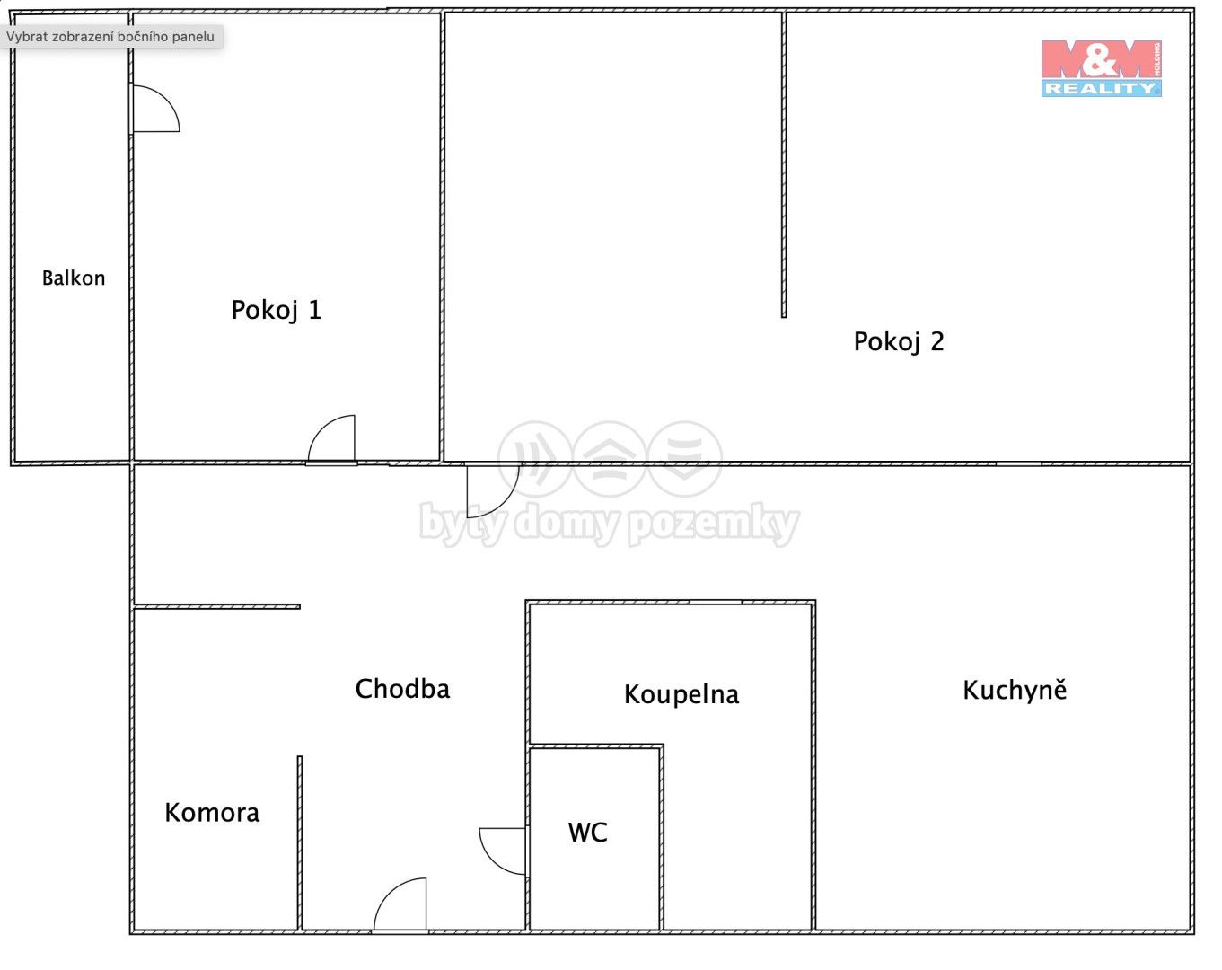 Prodej byt 2+1 - Na Padělcích, Bučovice, 60 m²