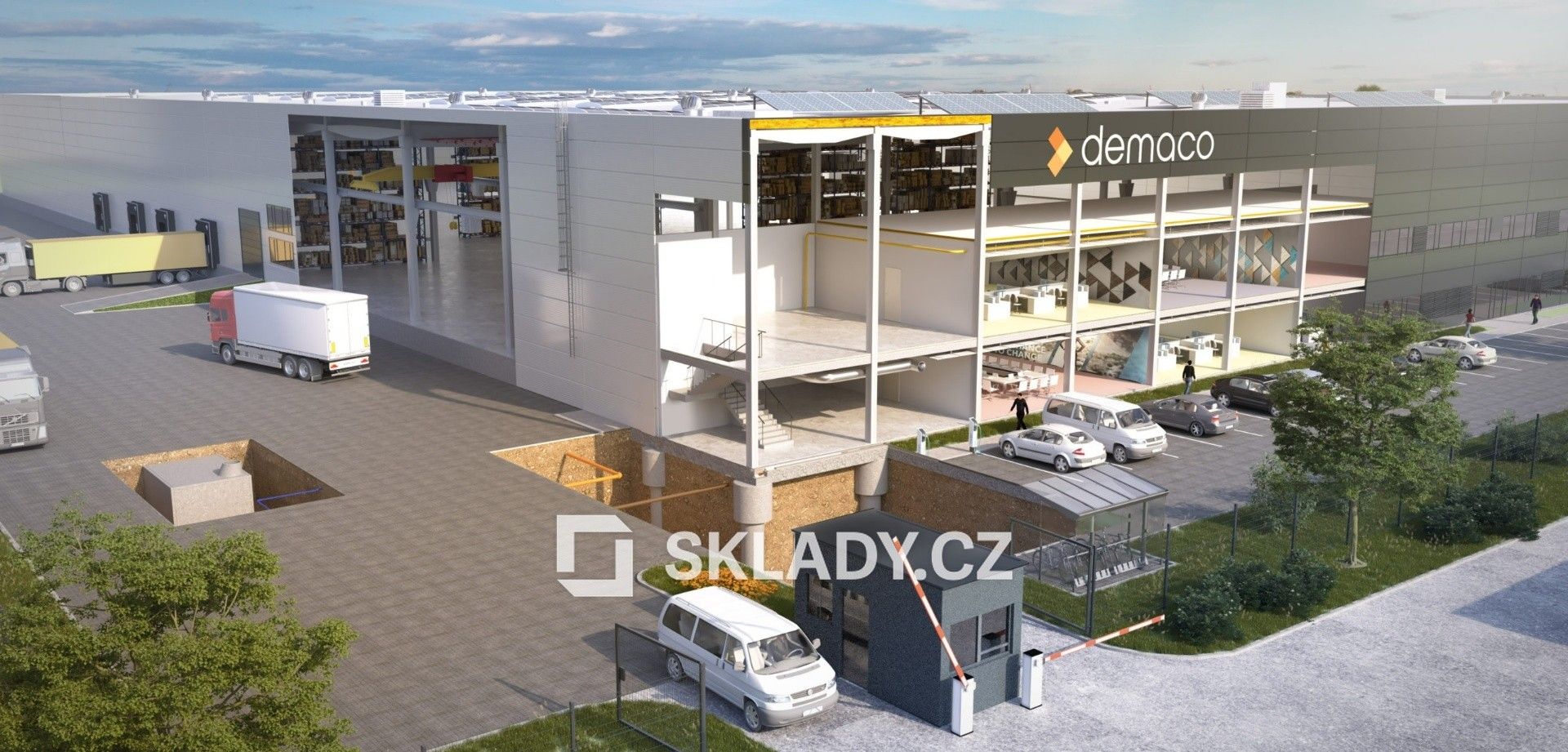 Sklady, Kvasiny, 5 000 m²