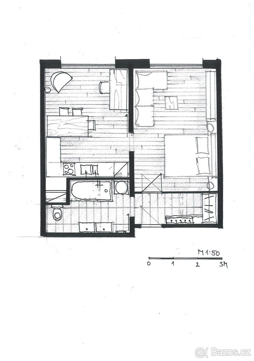 Pronájem byt 2+kk - Hradec Králové, 500 12, 50 m²