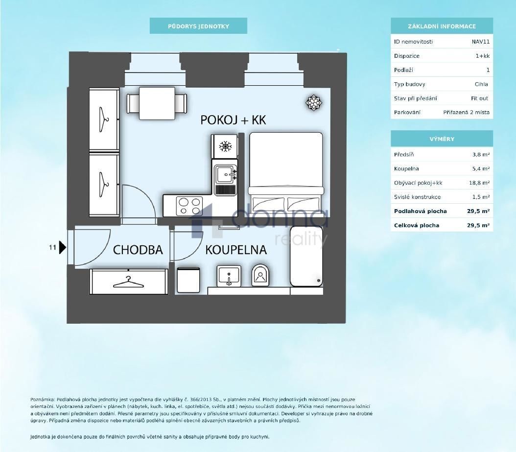 Prodej byt 1+kk - Na výšinách, Praha, 29 m²