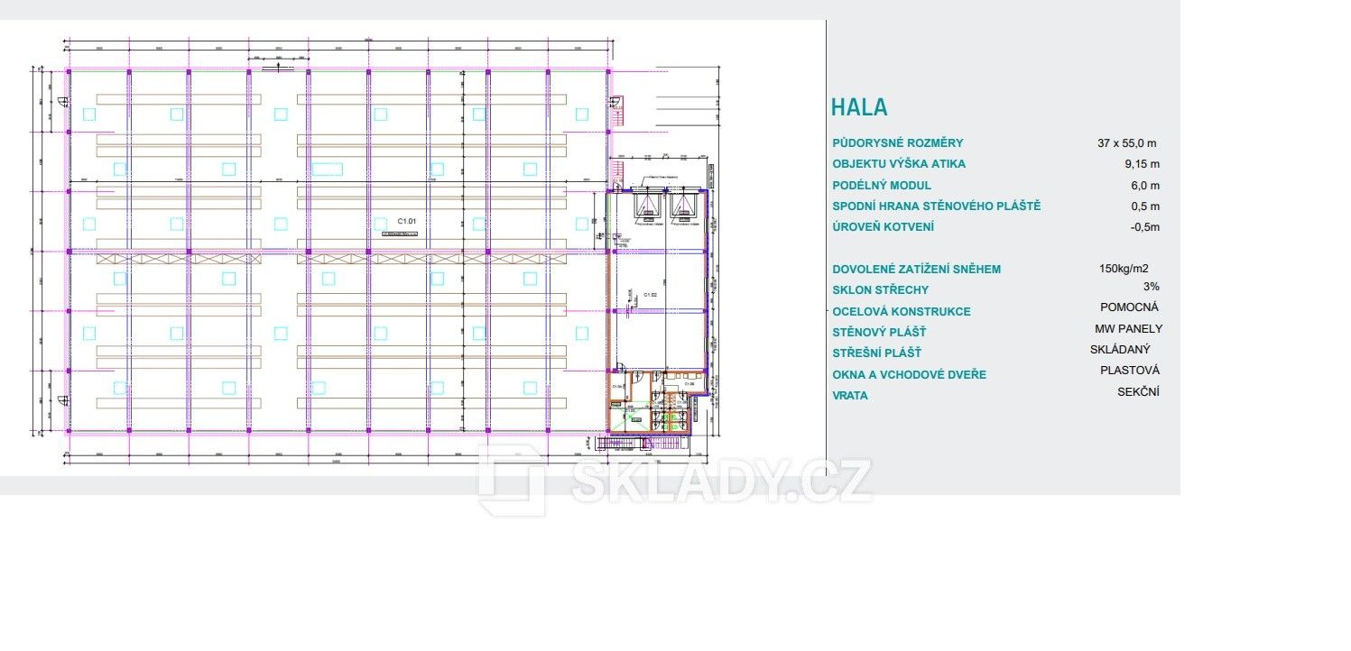 Pronájem sklad - Hroznětín, 2 200 m²