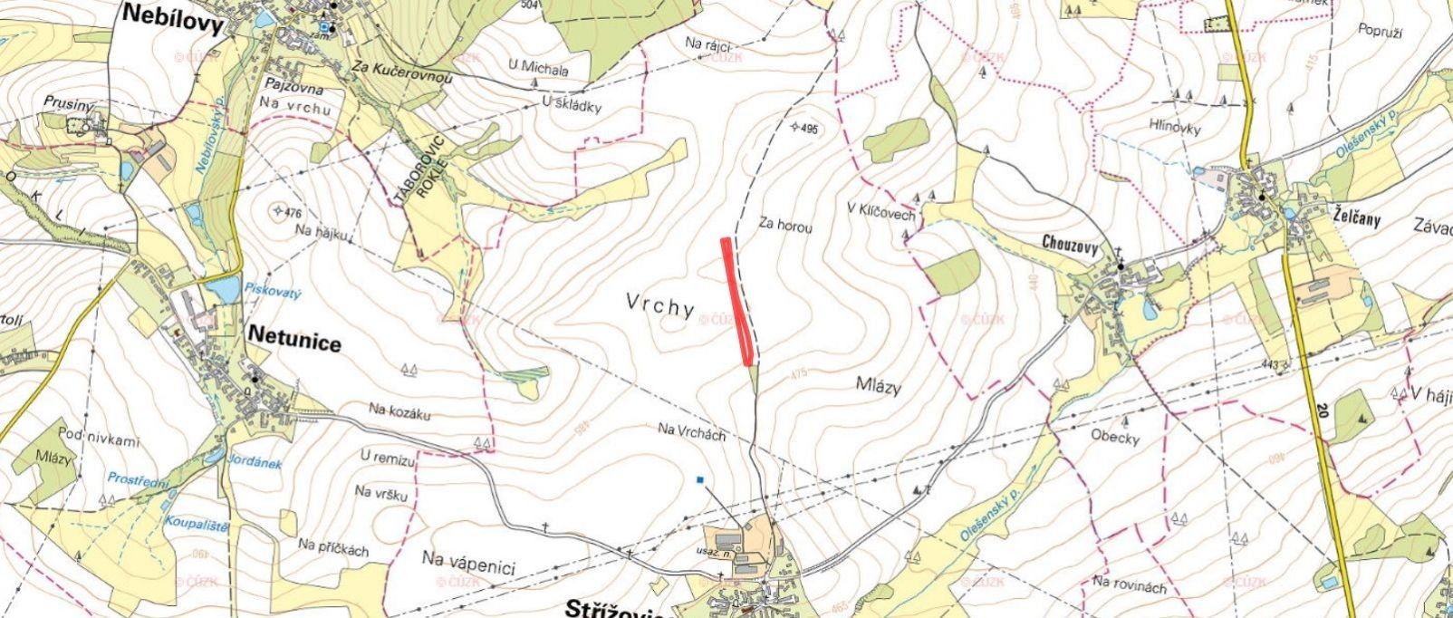 Prodej zemědělský pozemek - Střížovice, 10 880 m²