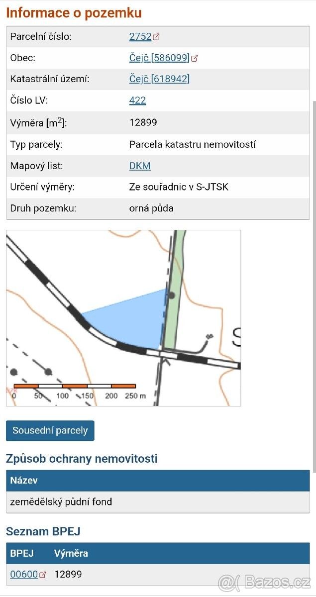 Prodej pozemek - Čejč, 696 14, 12 899 m²